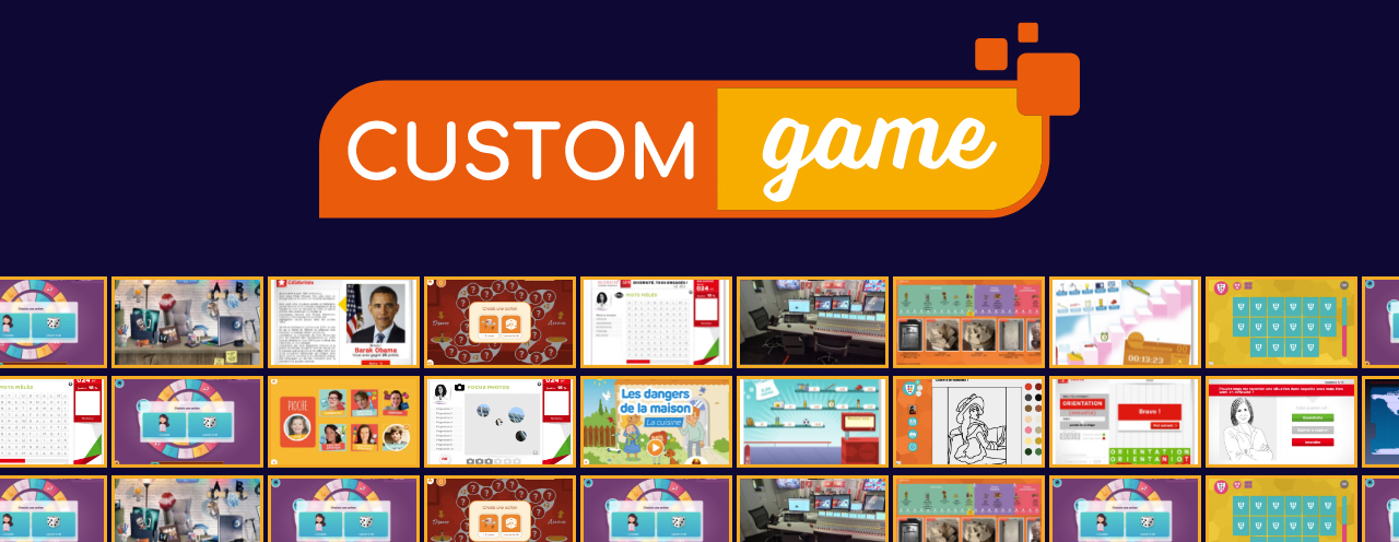 CustomGame, plateforme de jeux éducatifs, catalogie