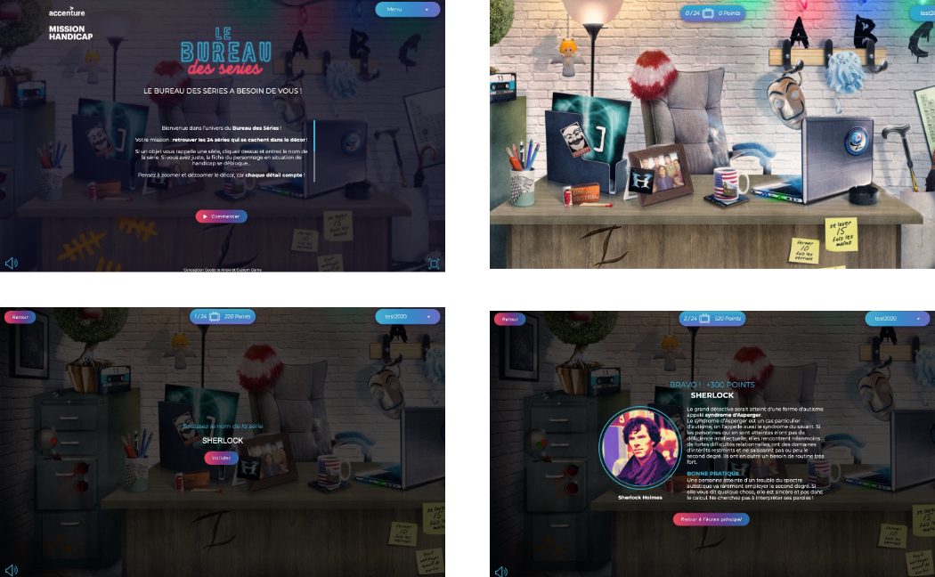 Captures écran du jeu de Guess & Tap, CustomGame, Mediatools
