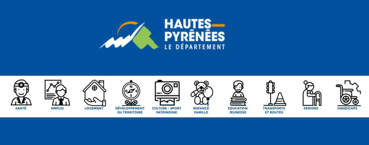 Site du Conseil départemental des Hautes-Pyrénées, présentation des services