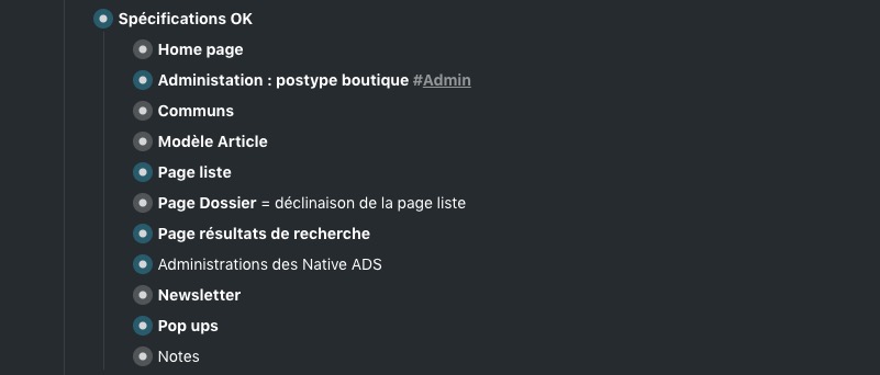 Spécifications de la refonte d'entraid.com avec Worflowy.