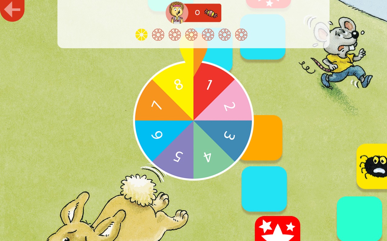 Mini-loup : jeu smartphone tablette pour les 4-7 ans - Hachette Jeunesse - Mediatools : plateau de jeu