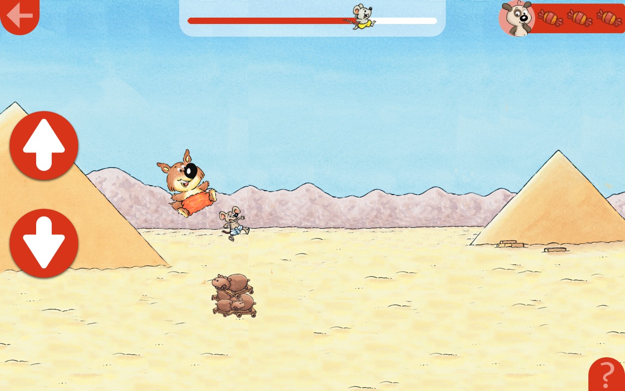 Mini-loup : jeu smartphone tablette pour les 4-7 ans - Hachette Jeunesse - Mediatools : jeu Égypte