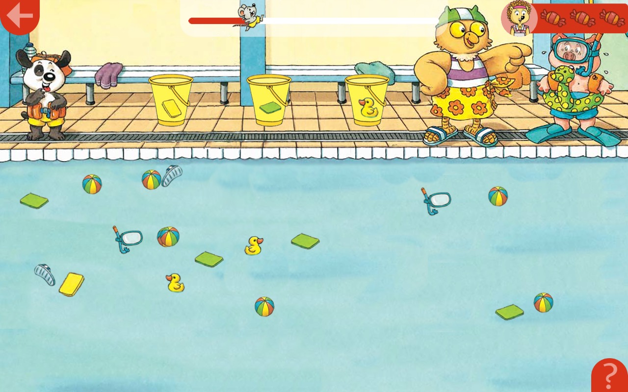 Mini-loup : jeu smartphone tablette pour les 4-7 ans - Hachette Jeunesse - Mediatools : jeu piscine