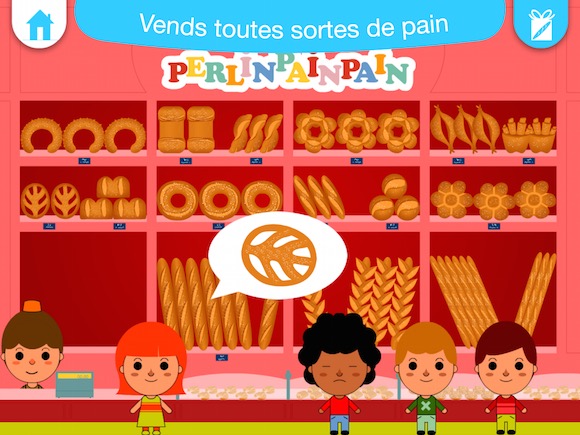 Perlinpaipain, application jeu sur le pain pour les 4/7 ans : atelier boulangerie