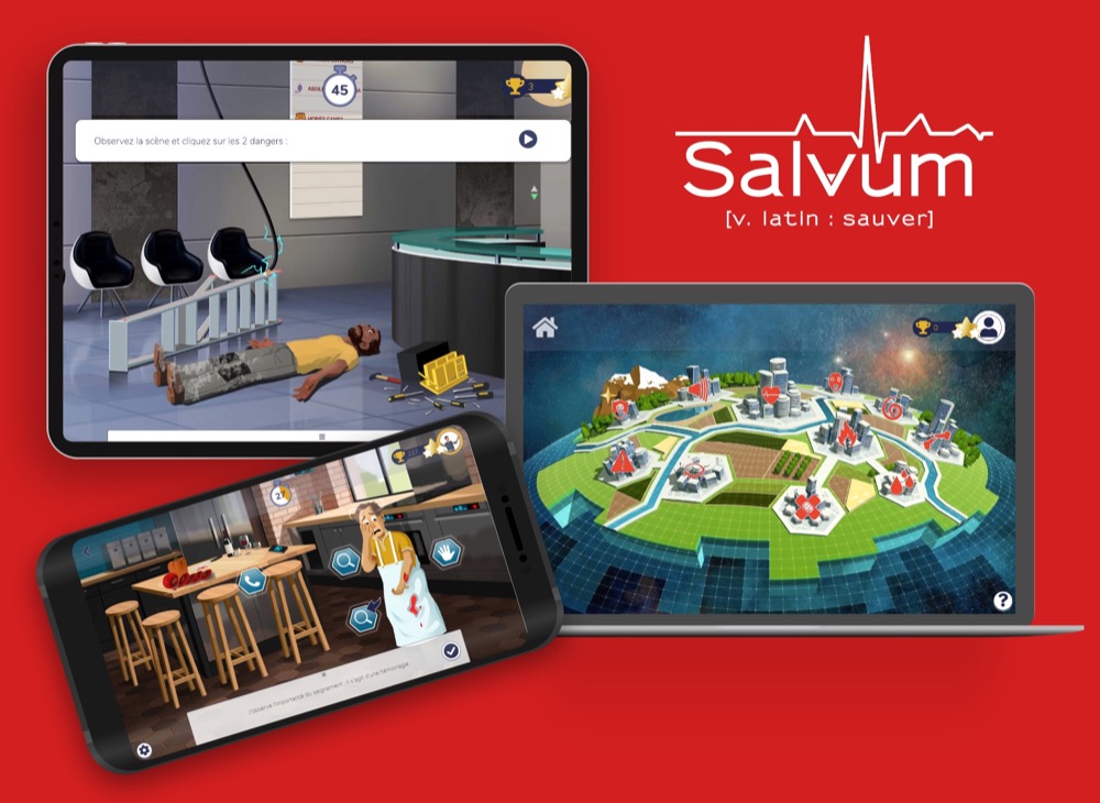 Salvum : les formations au secourisme sur web, tablettes et smartphones.